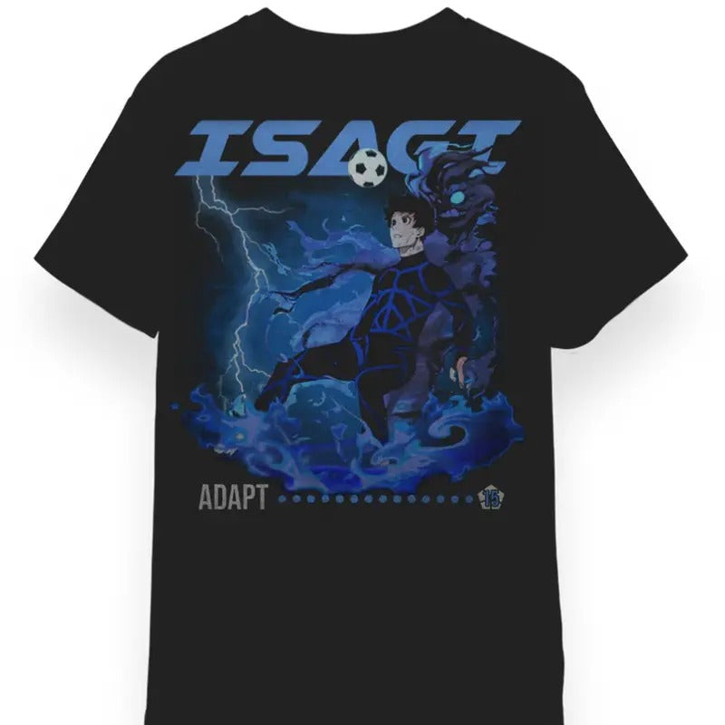 ISAGI VINTAGE OVERSIZE T-SHIRT, MEN SHORTSLEEVE T-SHIRT, ANIME UNISEX T-SHIRT Menswear Top