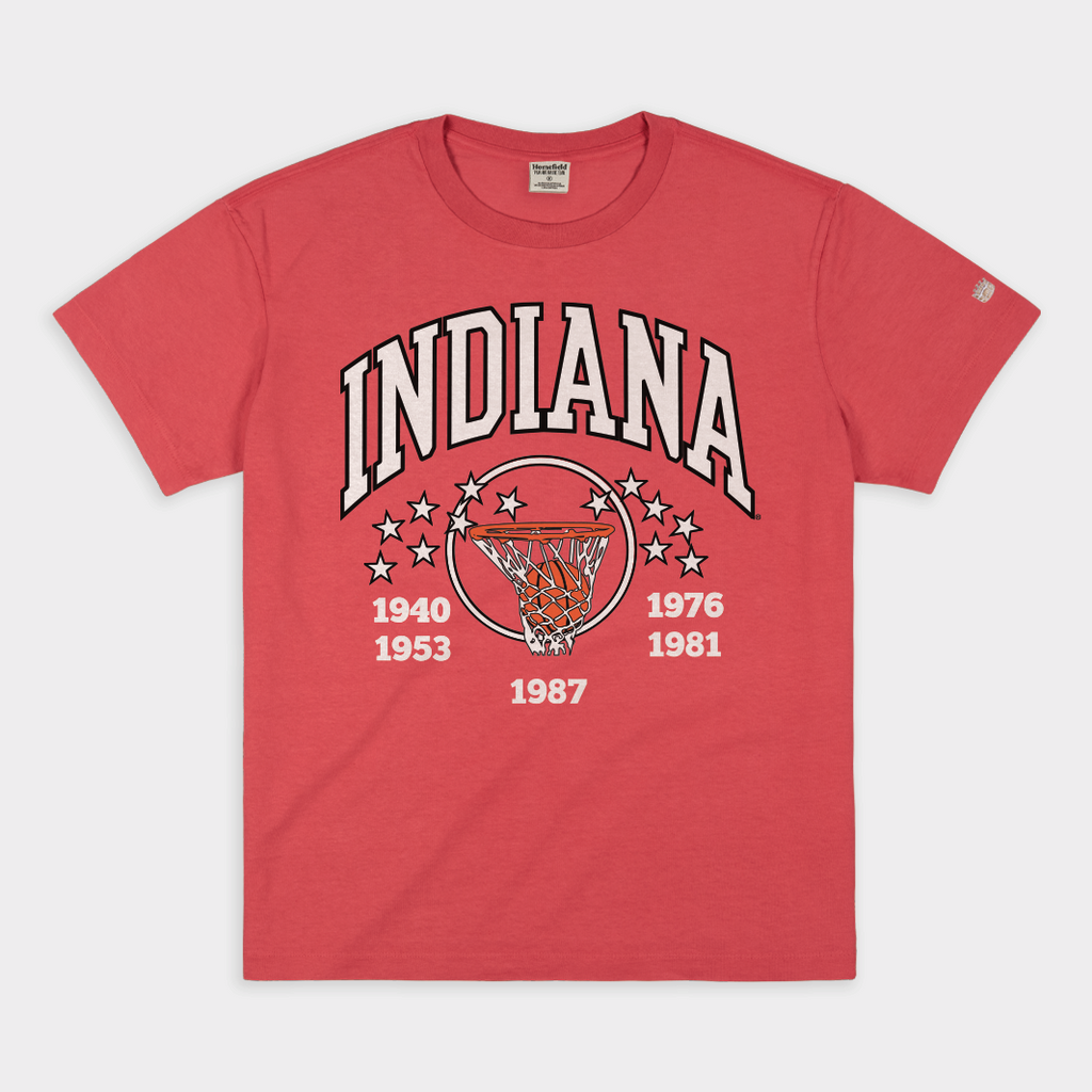 IU Basketball Champions Vintage Heavyweight Tee Style001