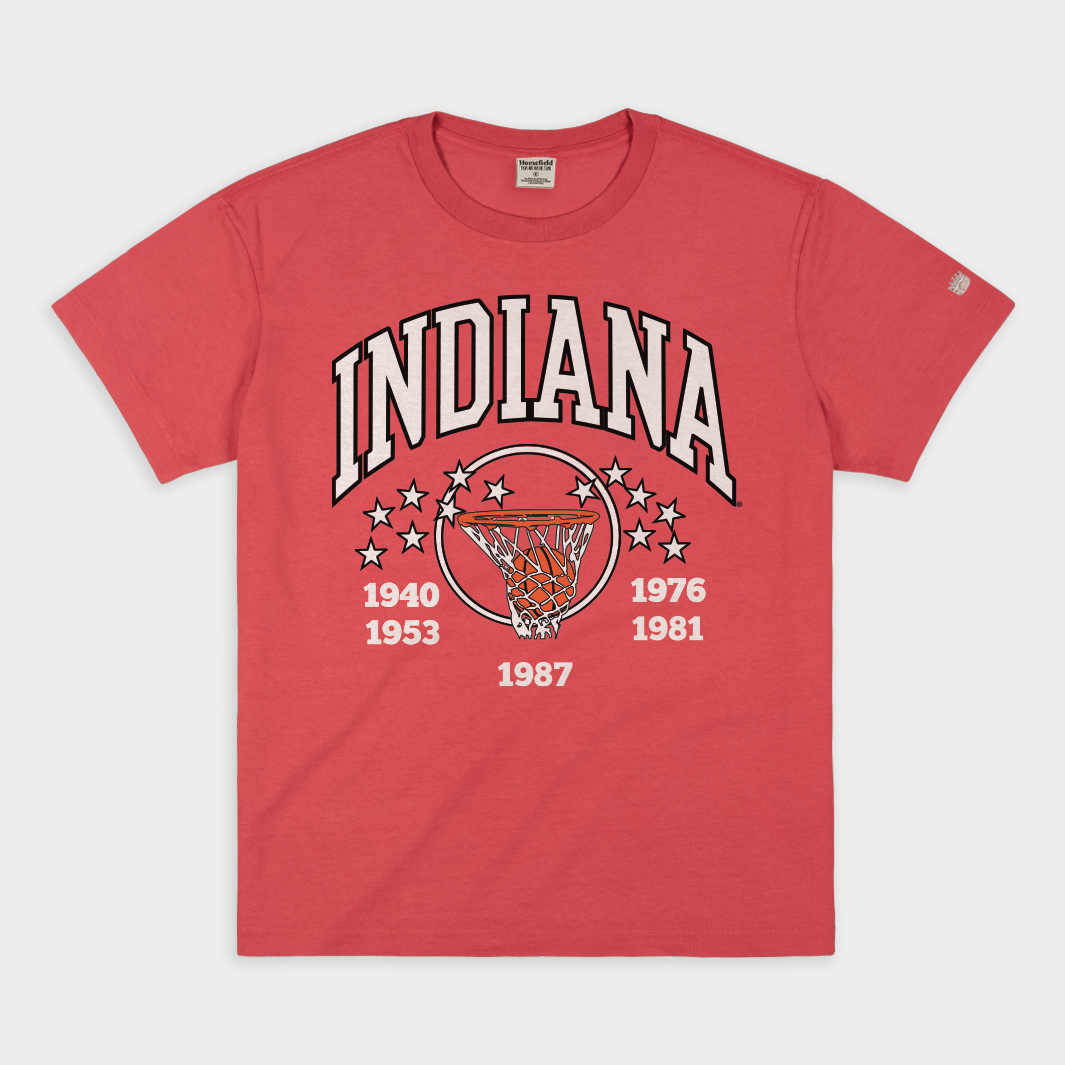 IU Basketball Champions Vintage Heavyweight Tee Style001