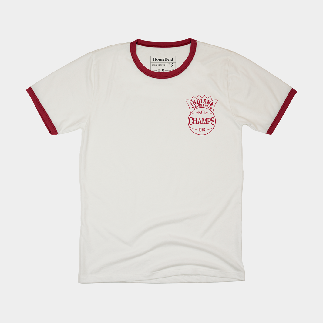 IU 1976 National Champions Ringer Tee Style001