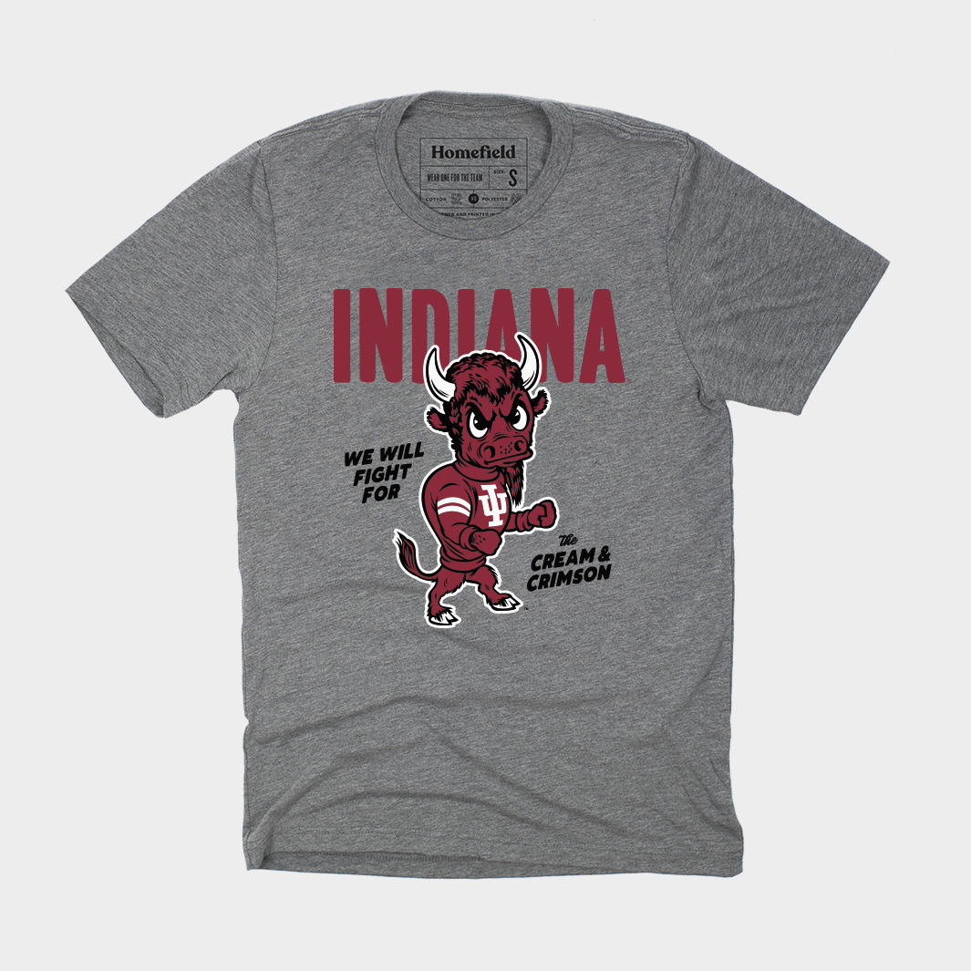 Vintage 1965 Indiana University Bison Tee Style001