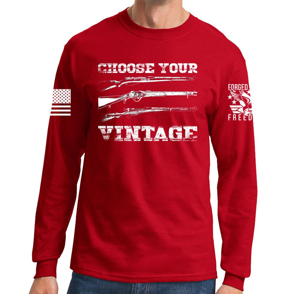 Choose Your Vintage Long Sleeve Shirt Style001