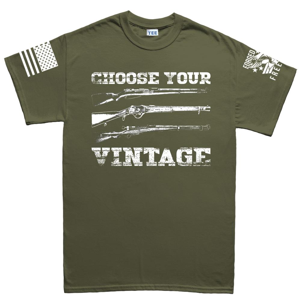 Choose Your Vintage Men's T-shirt Style001