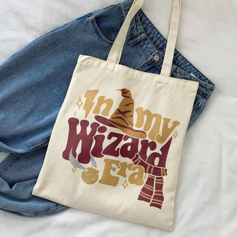 In My Wizard Era Tote Bag, Wizard School, Wizarding World Bag, Funny Wizard, Funny Potter, Gift for Fan Bag