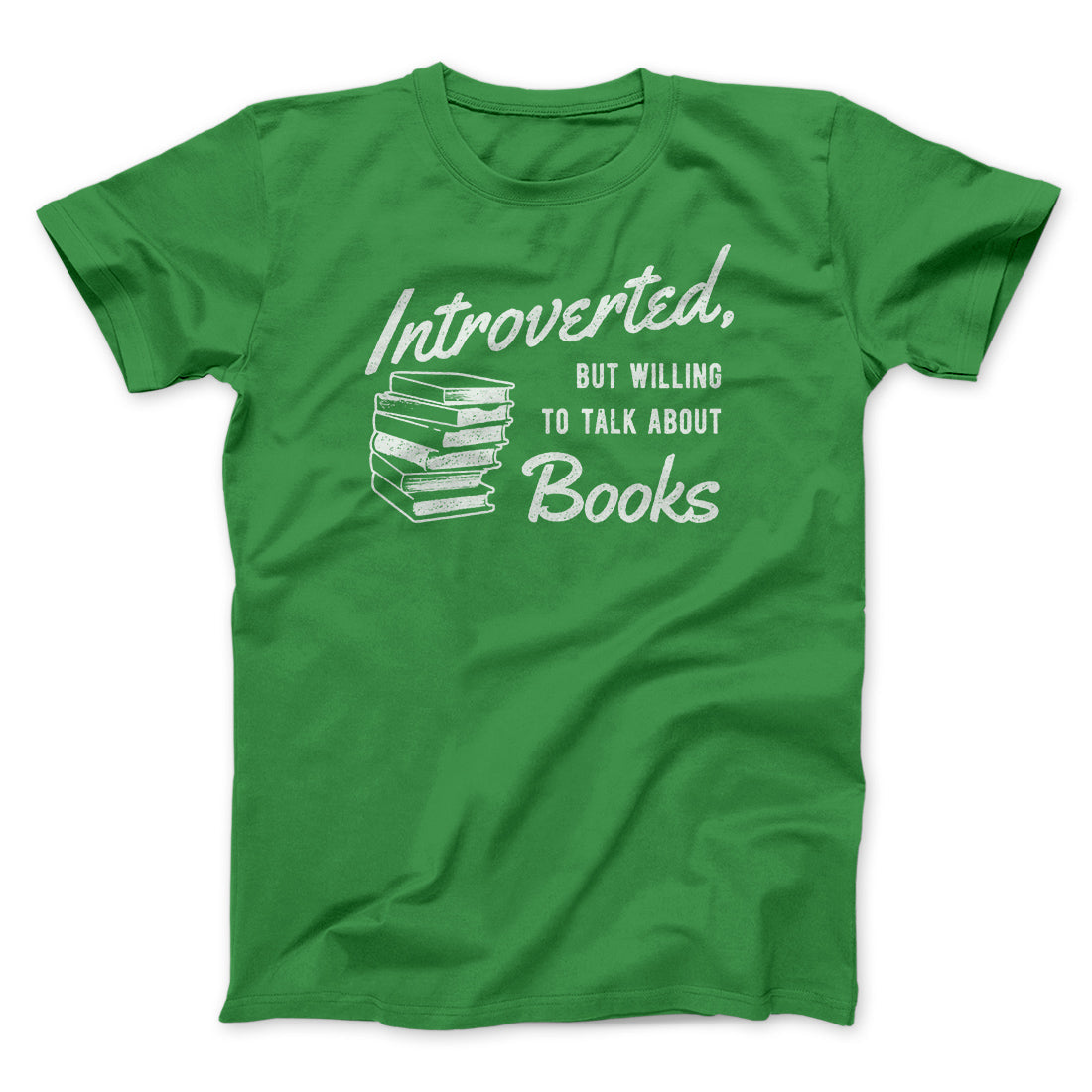 Introverted But Willing To Talk About Books Funny Men/Unisex T-Shirt