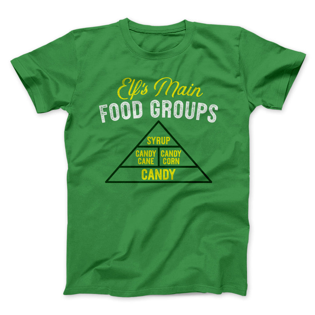 Elf Main Food Groups Funny Movie Men/Unisex T-Shirt