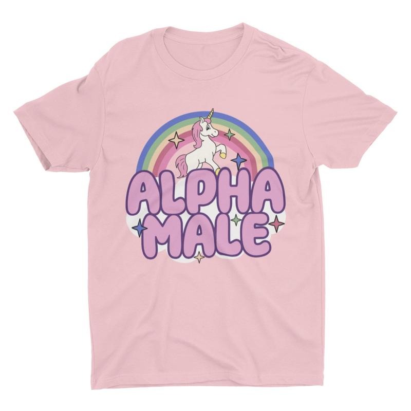 Ironic Alpha Male Unicorn Rainbow, Funny Unisex Tshirt, Bella Canvas Tee, Funny Shirt, Funny Graphic Tee, Offensive Shirt, Weird  T-shirt, sweater and Hoodie