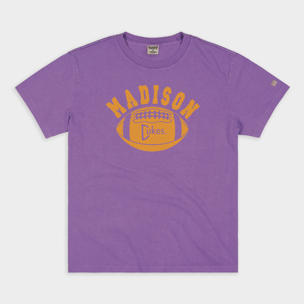 James Madison University Football Vintage Heavyweight Tee Style001