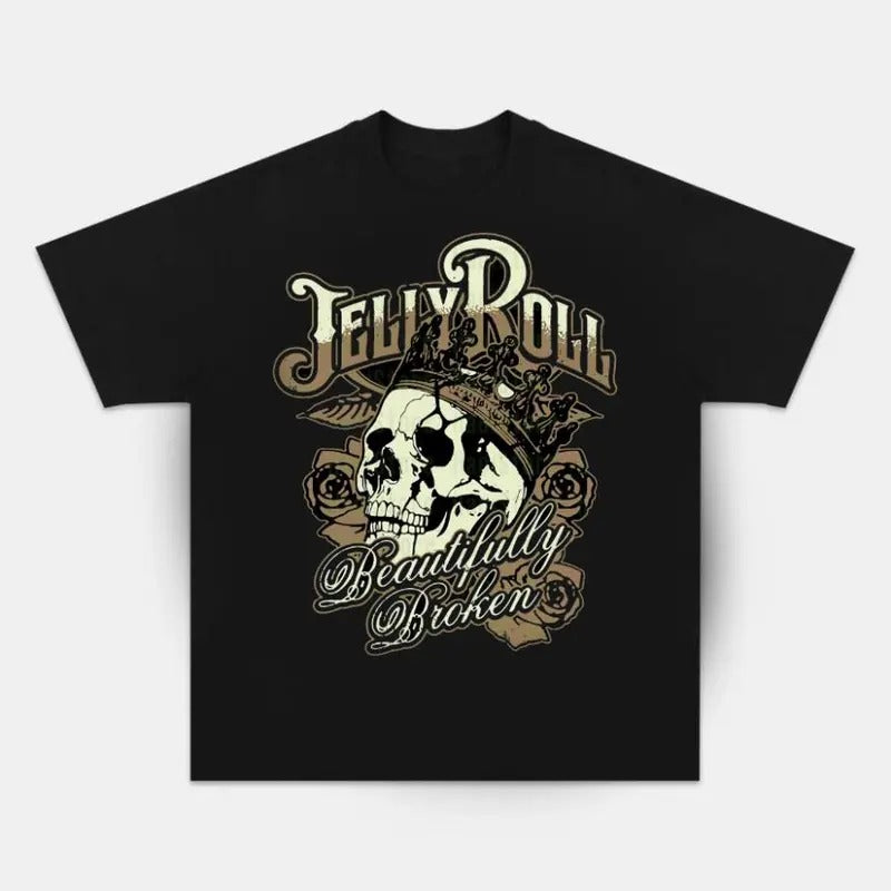 Jelly Roll Beautifully Broken Shirt - Graphic Music Tee Design