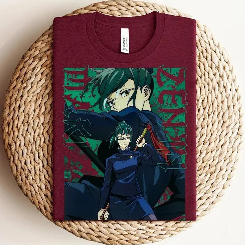 Jujutsu Kaisen Shirt, Maki Shirt, Zenin Shirt, JJK Shirt, Anime Shirt, Anime Clothes, Anime Merch, Manga Tshirt, Anime Graphic Tee, Unisex Sweatshirt, Hoodie, Comfort Colors