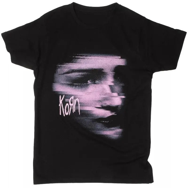 K0rrn T Shirt Official Ch0pped Face New Black Fan Tee - Classic Cotton Fabric Menswear - Shirt Graphic Shirt