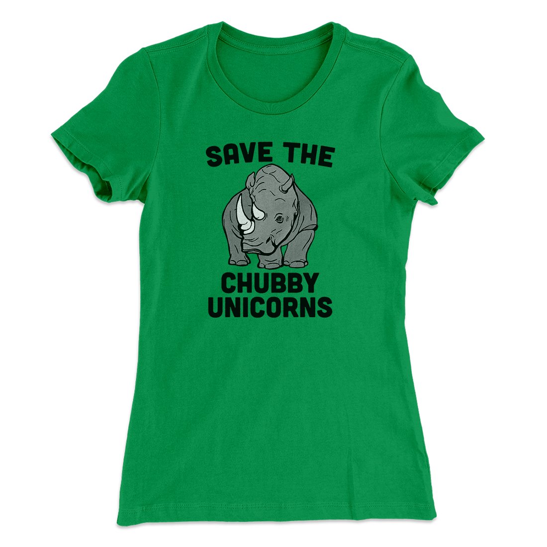 Save The Chubby Unicorns Funny Women's T-Shirt