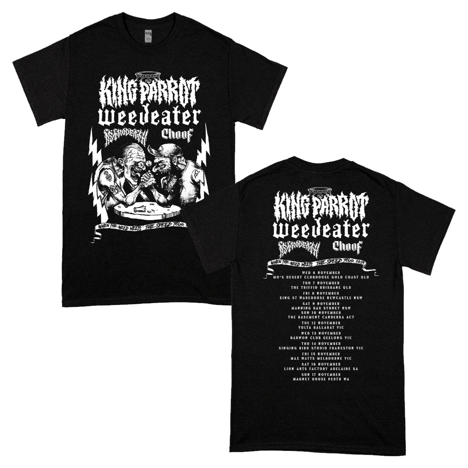 When The Weed Meets The Speed Tour 2024 T-Shirt (Black)