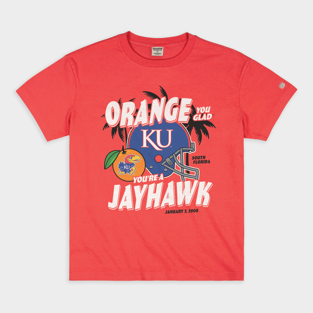Kansas Jayhawks "Orange You Glad" Vintage Heavyweight Tee
