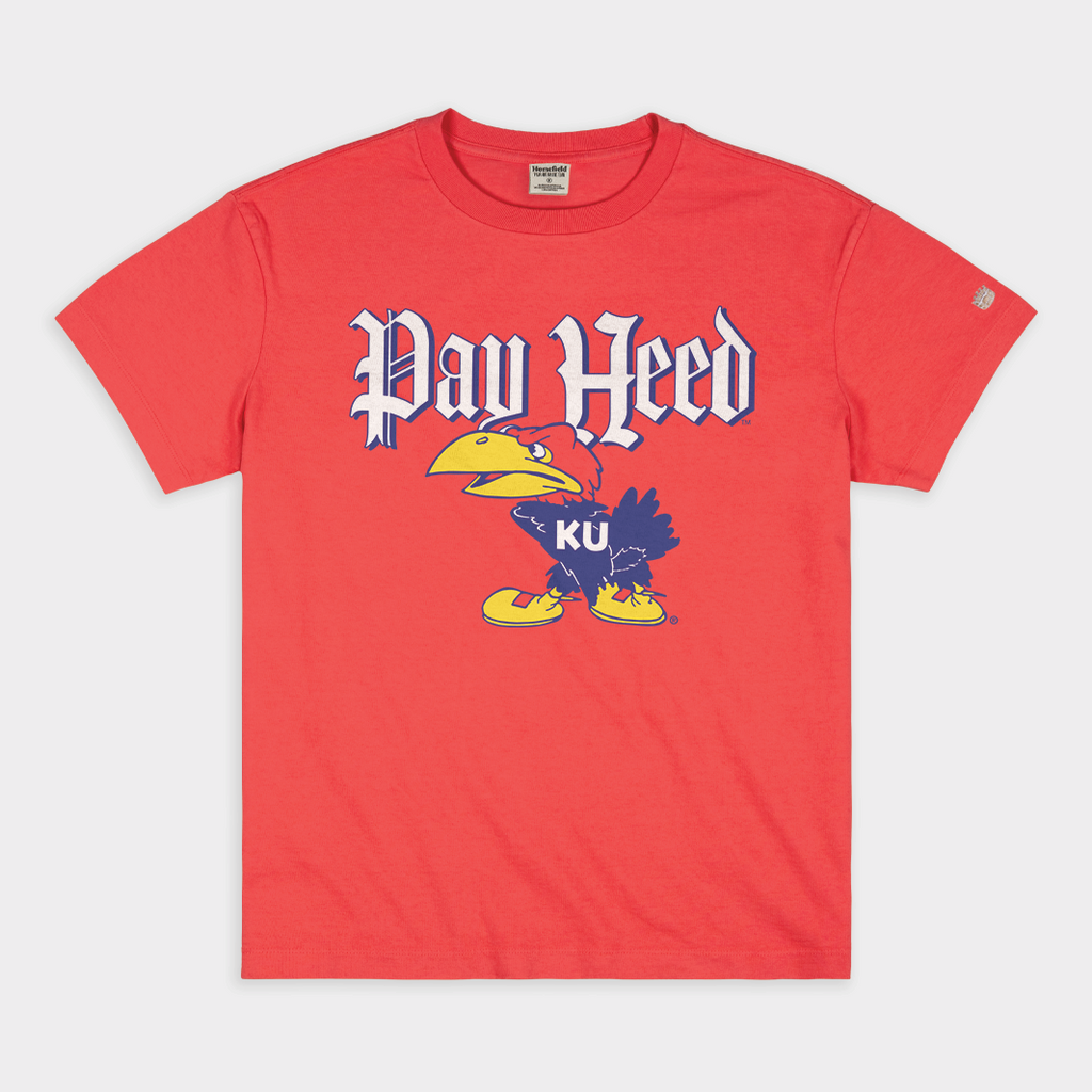 Kansas Jayhawks "Pay Heed" Vintage Heavyweight Tee