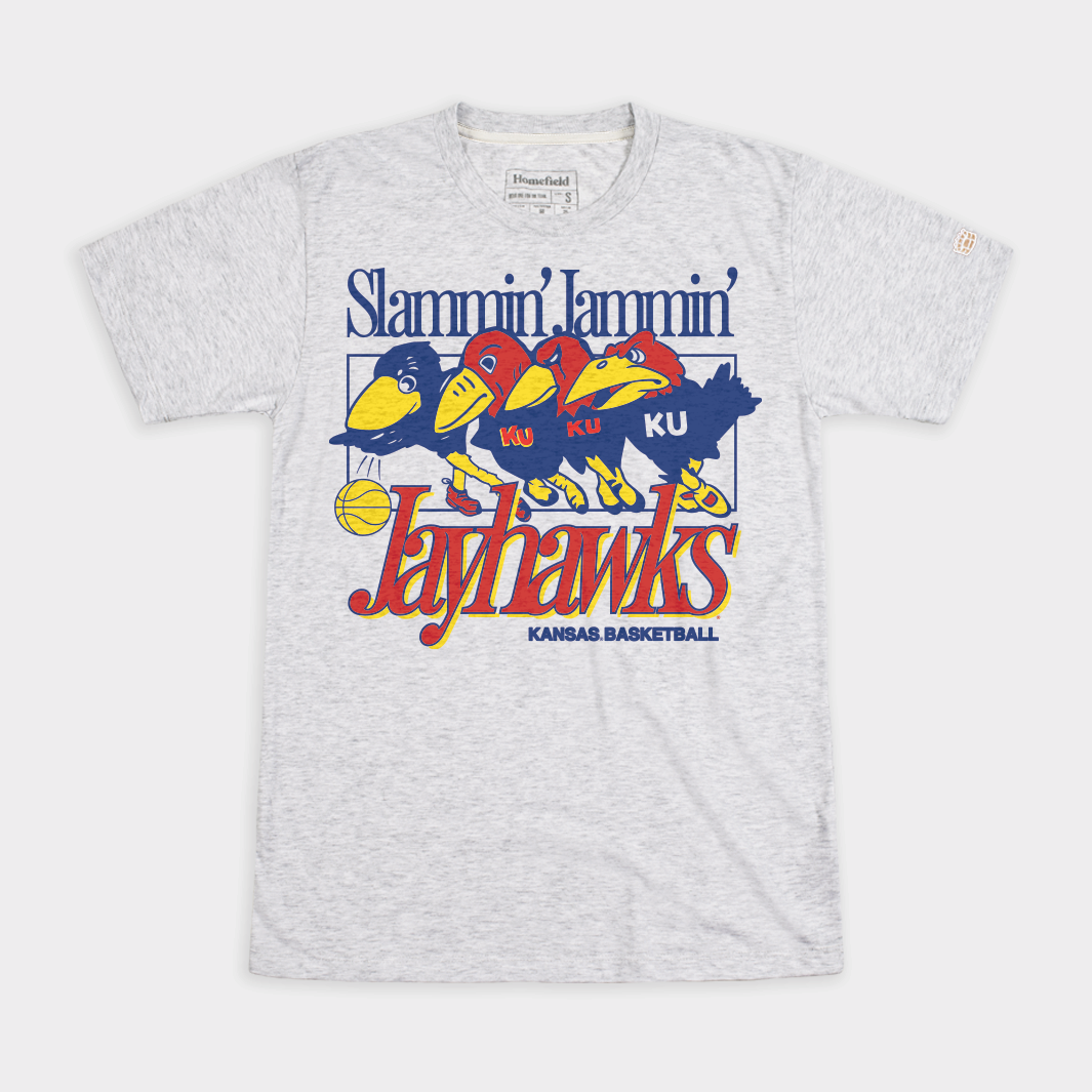 Vintage "Slammin' Jammin' Jayhawks" Tee Style001
