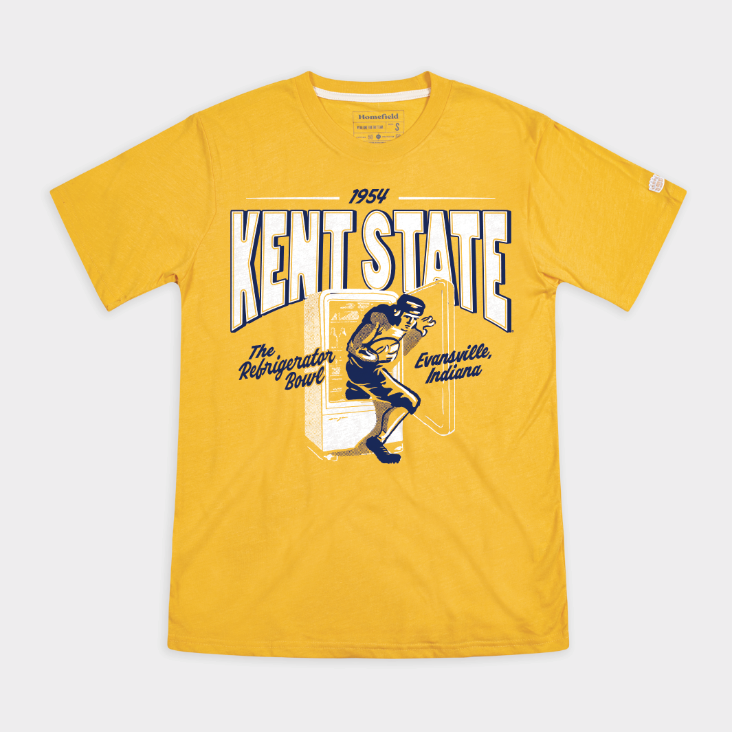 Vintage Kent State 1954 Refrigerator Bowl Tee