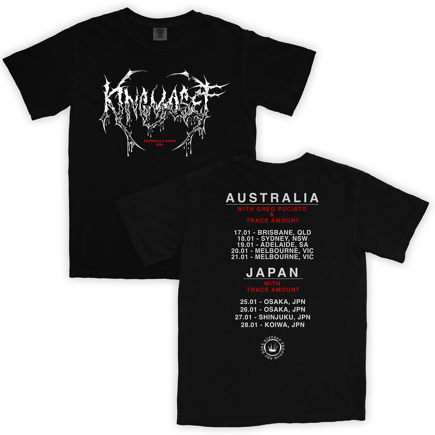 AUS & Japan Tour T-Shirt (Black)