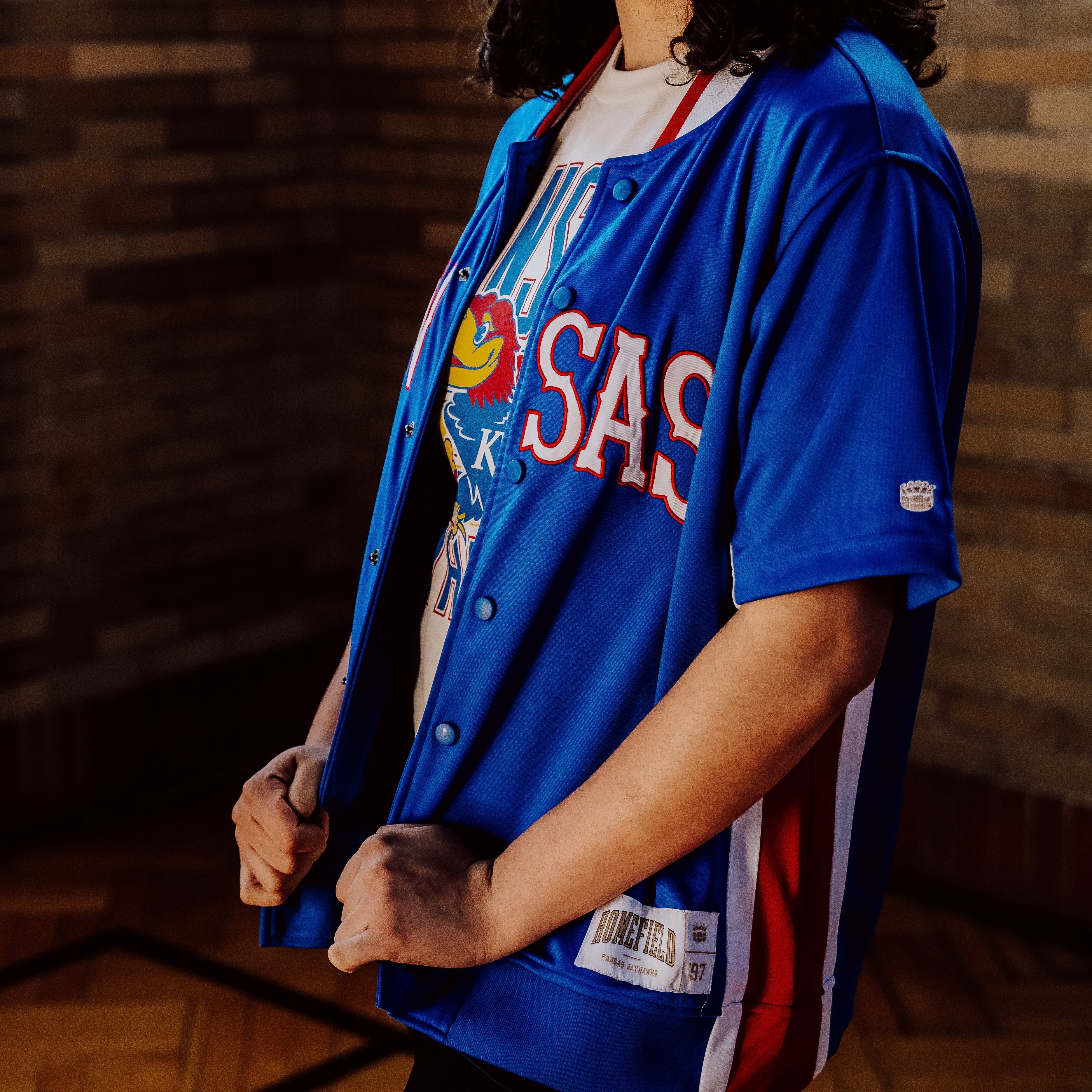 Kansas Men's Basketball 1997 Vintage Shooting Shirt