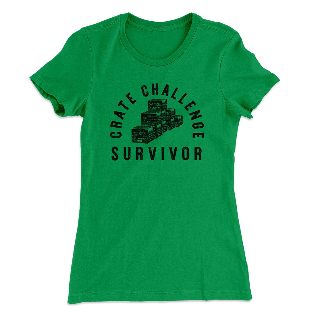 Crate Challenge Survivor 2021 Funny Women's T-Shirt