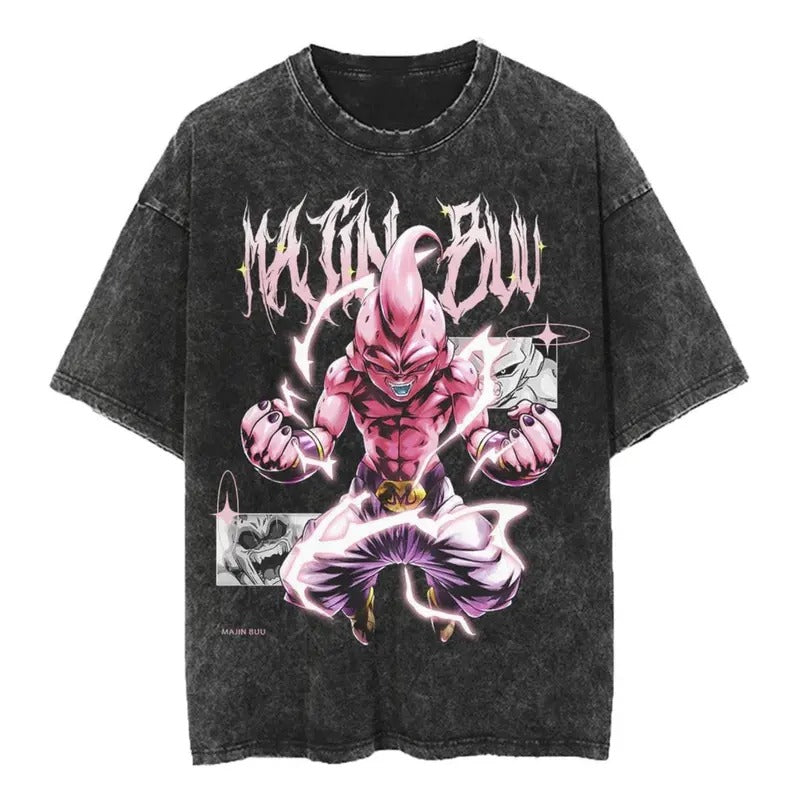 Kidbuu Vintage Shirt, Majin Buu Shirt, Anime Dragon Ball Shirt, Manga Shirt, Tee Menswear Top
