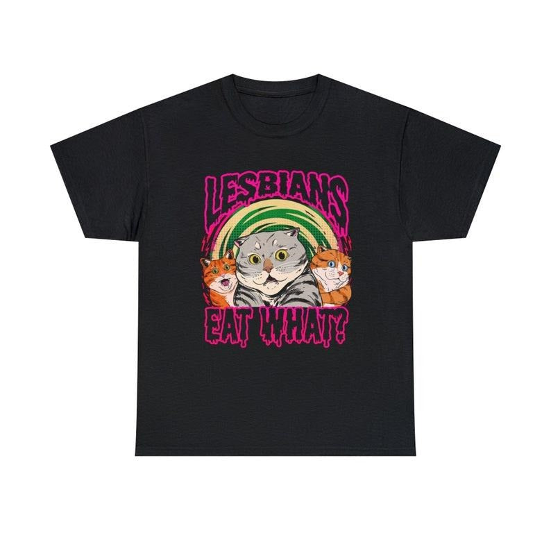 LGBT Lesbian Eat What Cat Vintage T-Shirt, Busy Thinking Shirt, Lesbian Shirt, Pride Month Shirt, For LGBT Shirt Unisex Hoodie, T-shirt and sweater