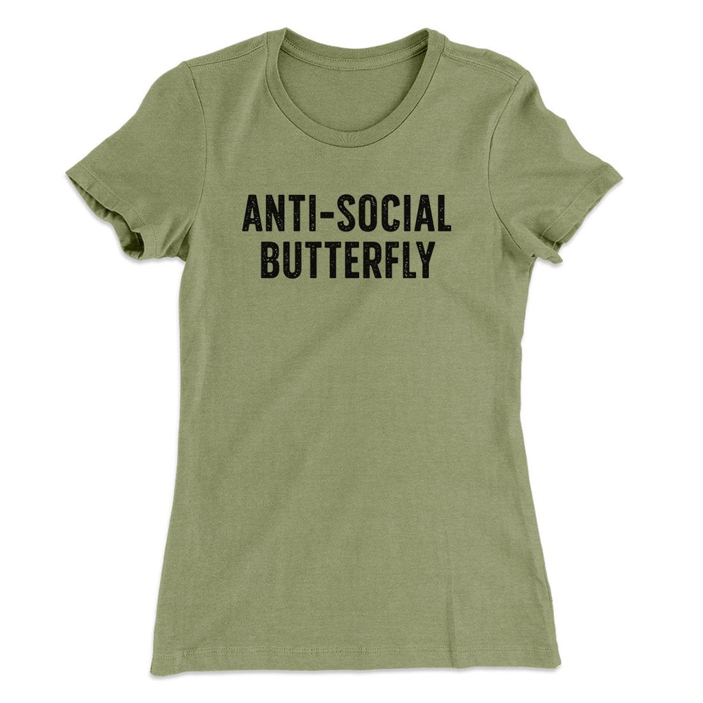 Anti-Social Butterfly Funny Women's T-Shirt