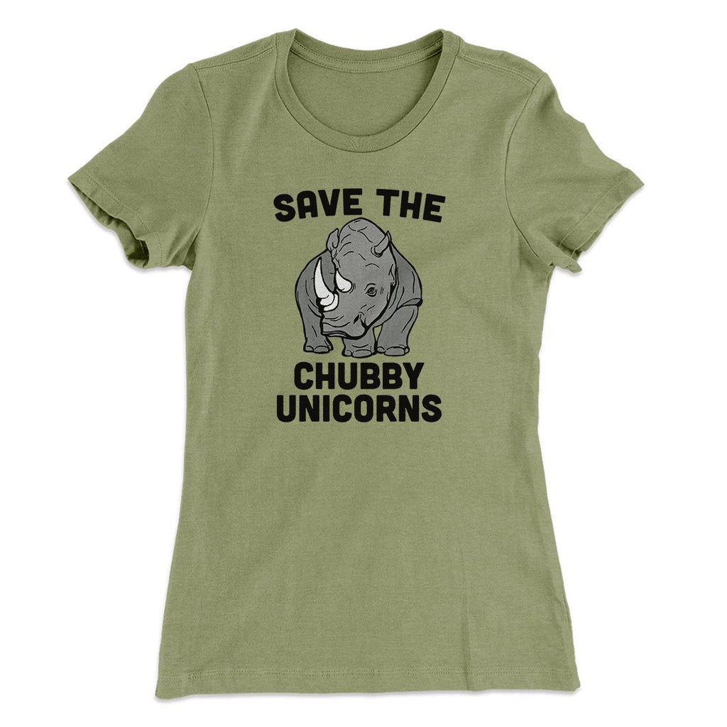 Save The Chubby Unicorns Funny Women's T-Shirt