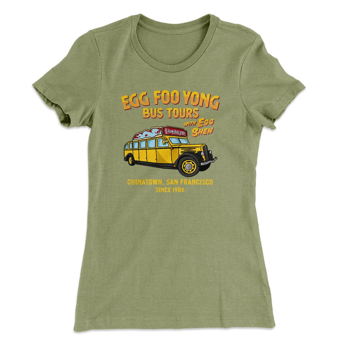 Egg Foo Yong Bus Tours Women's T-Shirt