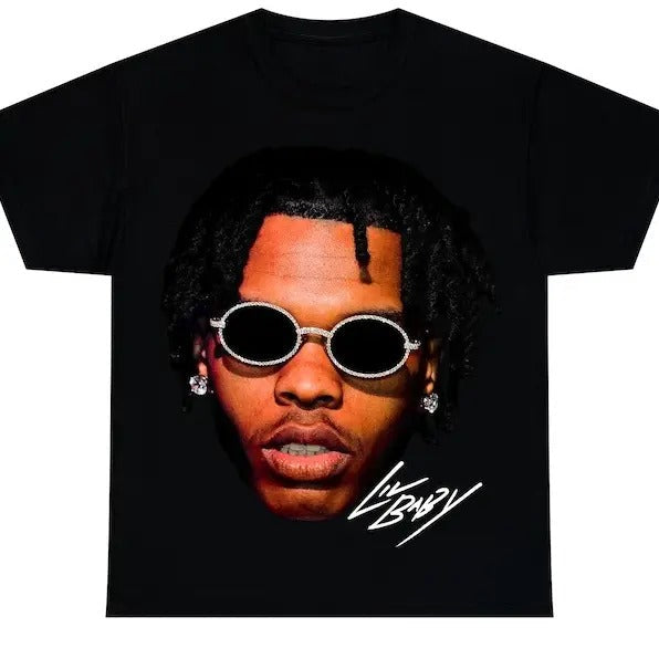 LIL BABY T-SHIRT  Rap Tee Concert Merch  Harder Than Ever Young Thug Gunna Hip Hop Graphic Printstyle{n002}2