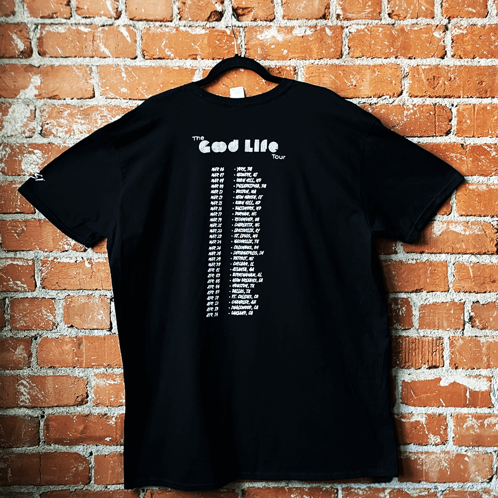 Posing Tour Date Black T-Shirt