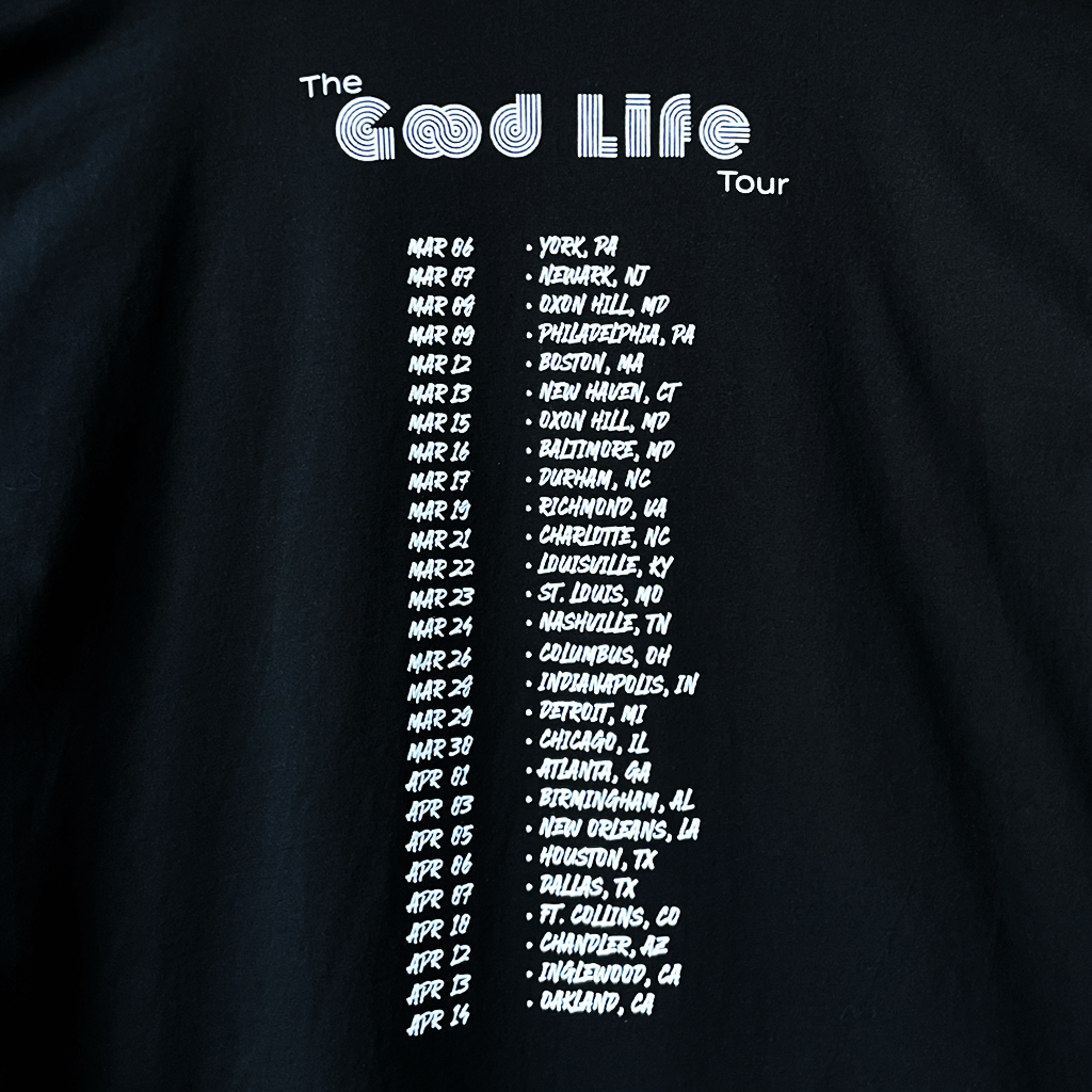 Posing Tour Date Black T-Shirt