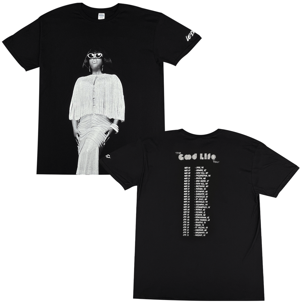 Posing Tour Date Black T-Shirt