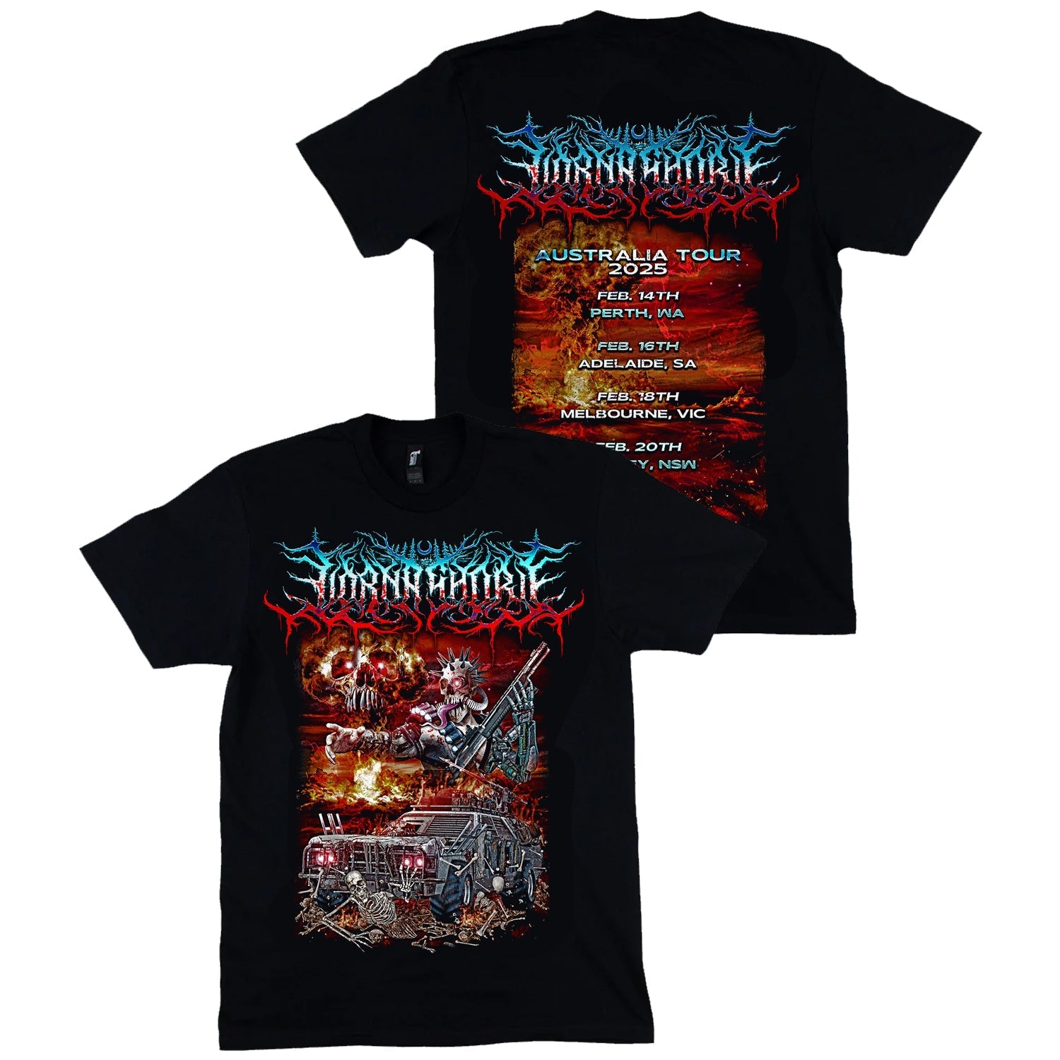 AUS Tour T-Shirt (Black) Style004