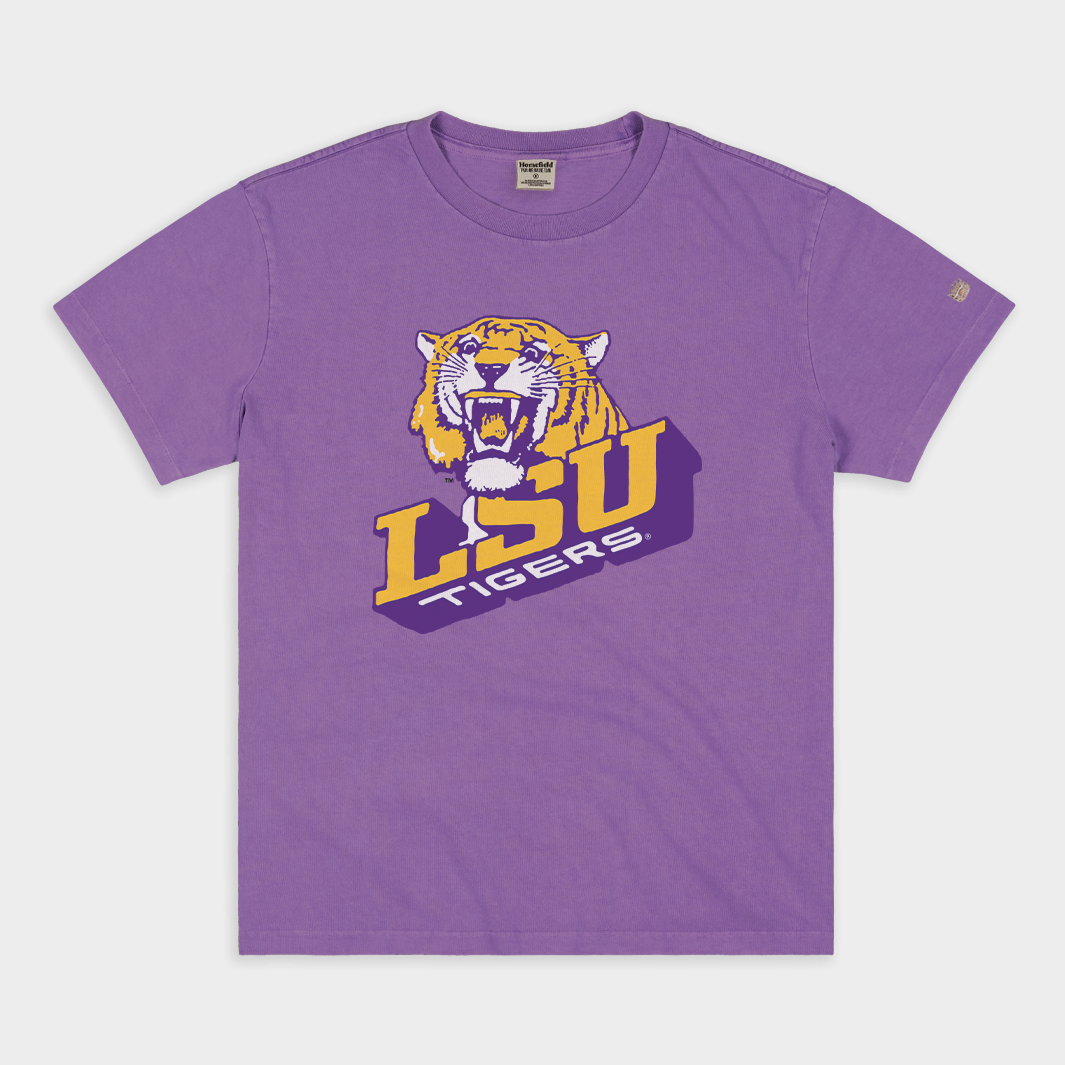 LSU Tigers 1980s Logo Vintage Heavyweight Tee