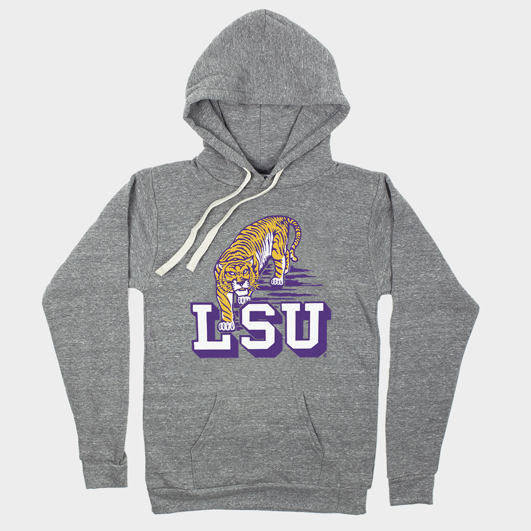 Vintage Block LSU Tigers Hoodie