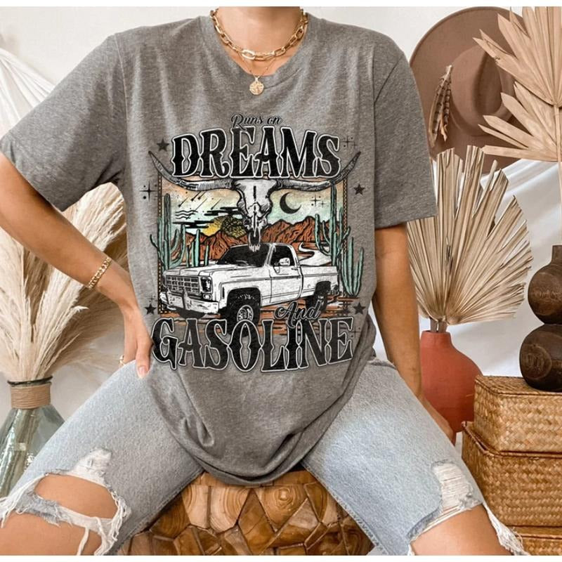 Lainey Wilson Shirt, Longhorn Western Tee, Oversized Boho Graphic, Southwest Style, Nashville Outfit, Midwest Gift F1MRG