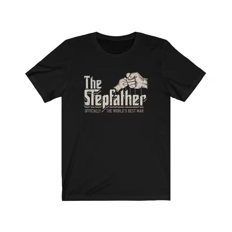 Latarshia Grant Store The Stepfather, Officially The World's Best Man, Funny Stepdad Gift, Vintage Gift for Dad, Gift for Stepdad, Fathers Day Gift Cotton Fabric