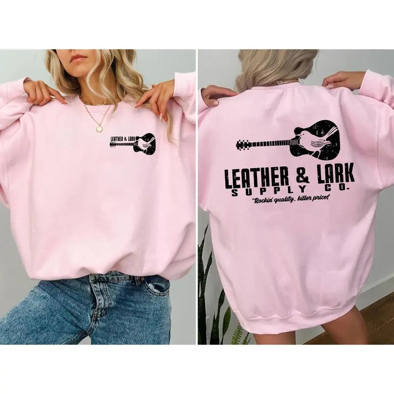 Leather & Lark Sweatshirt, Brynee Weaver Hoodie, Bookish Merch, Gifts for Readers, Ruinous Love Unisex Soft Comfort Crewneck Pullover Long Sleeves Graphic Fabric Sweater