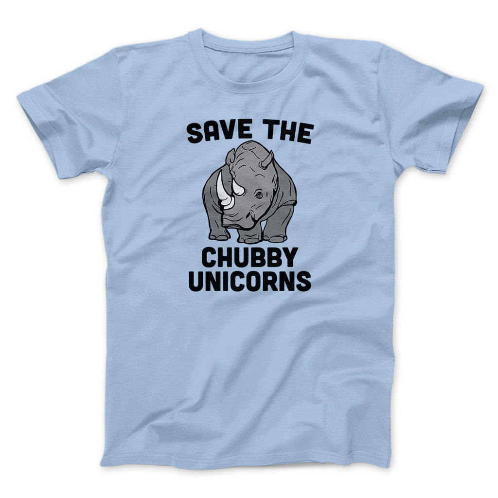 Save The Chubby Unicorns Funny Men/Unisex T-Shirt