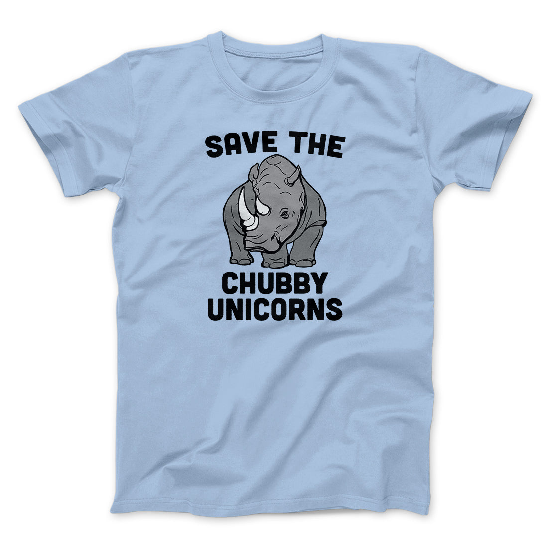 Save The Chubby Unicorns Funny Men/Unisex T-Shirt