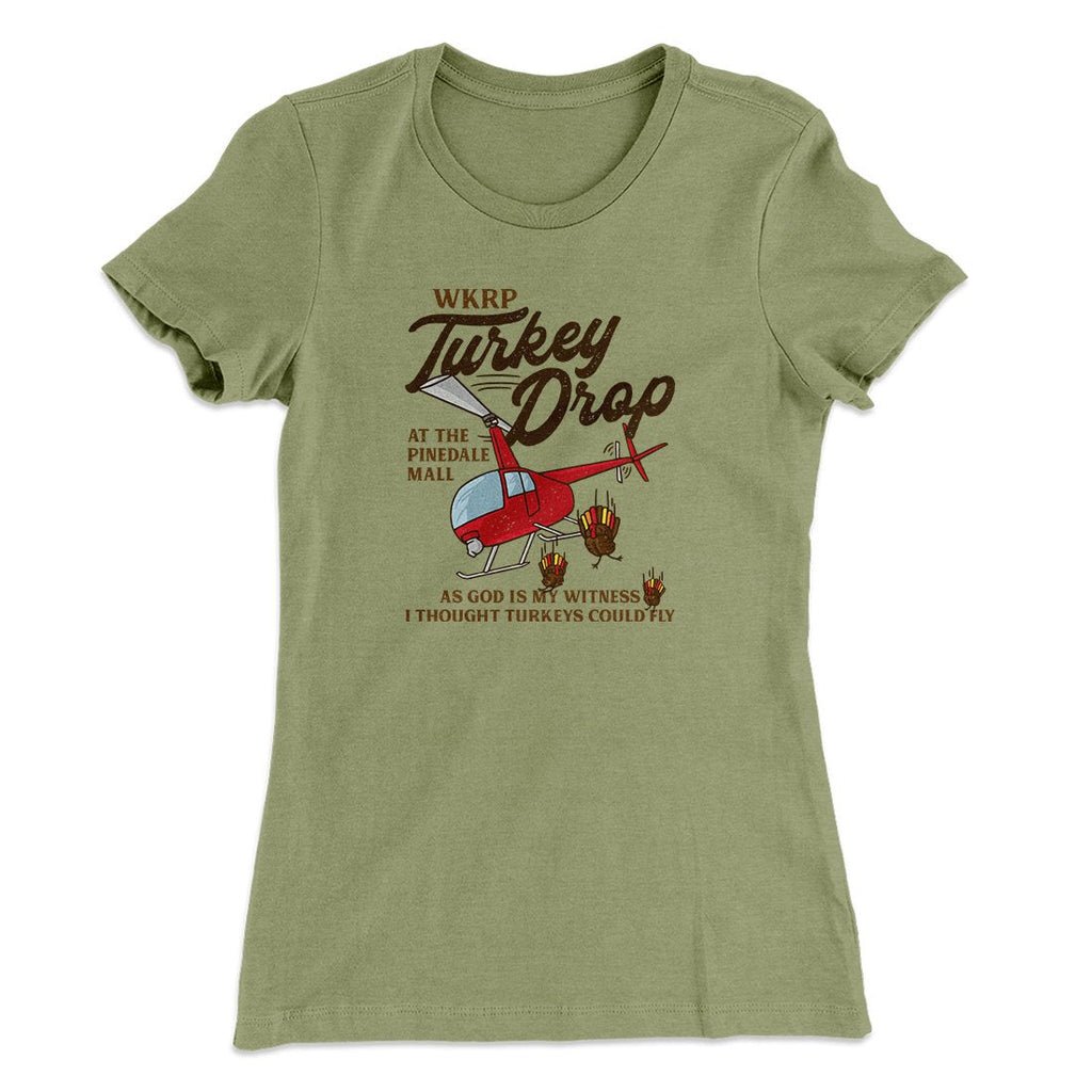 WKRP Turkey Drop Funny Thanksgiving Women's T-Shirt