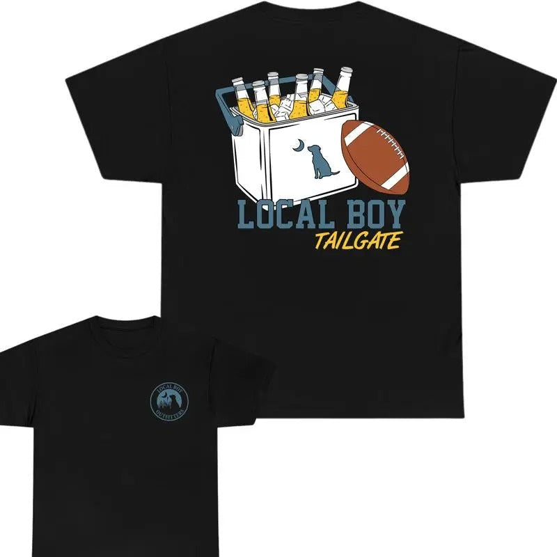 Local Boy Football Tailgate T-shirt, Vintage Football Gift For Fan Club, Size Inclusivity For All, Sport Shirt For Men And Women  Top Tshirt