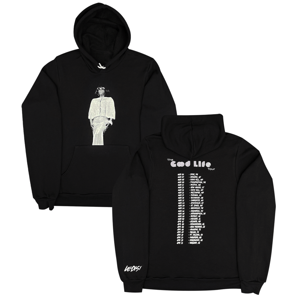 Posing Tour Date Black Hoodie