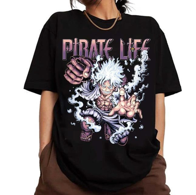 Luffy Gear Pirate Life Shirt Sweatshirt Hoodies, One Piece Shirt, Anime Shirt Sweatshirt, Hoodie, Comfort Colors