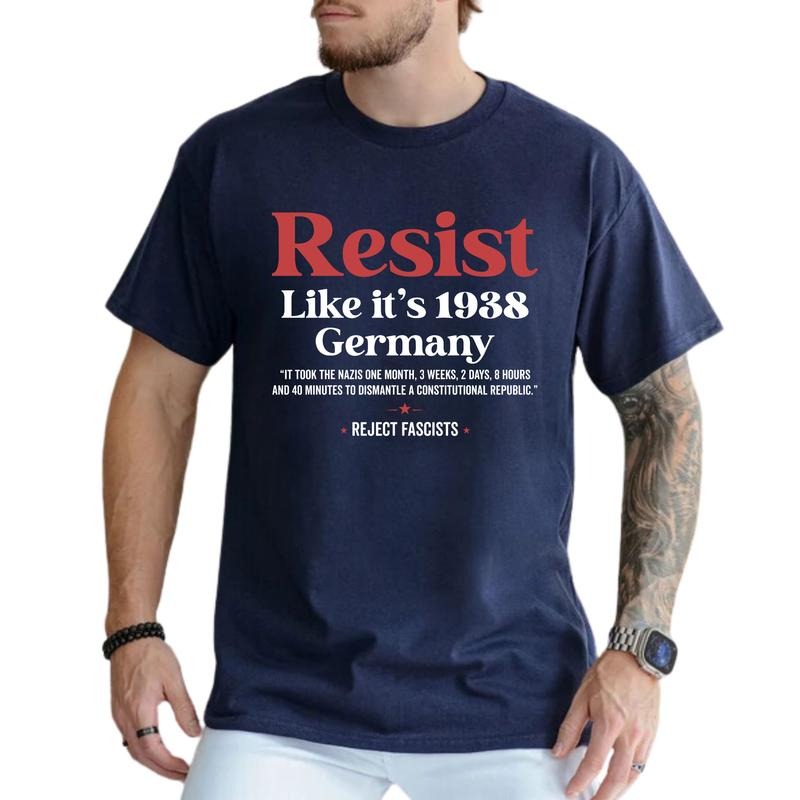 MAPTEES Resist Graphic Tee, Resistance T-shirt For Men, Liberal Shirt, Freedom Men Tee, Equality Men Clothing, Activist Outfits