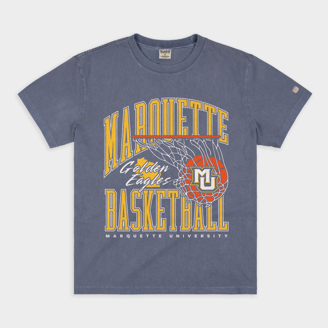 Marquette Golden Eagles 1990s Basketball Vintage Heavyweight Tee