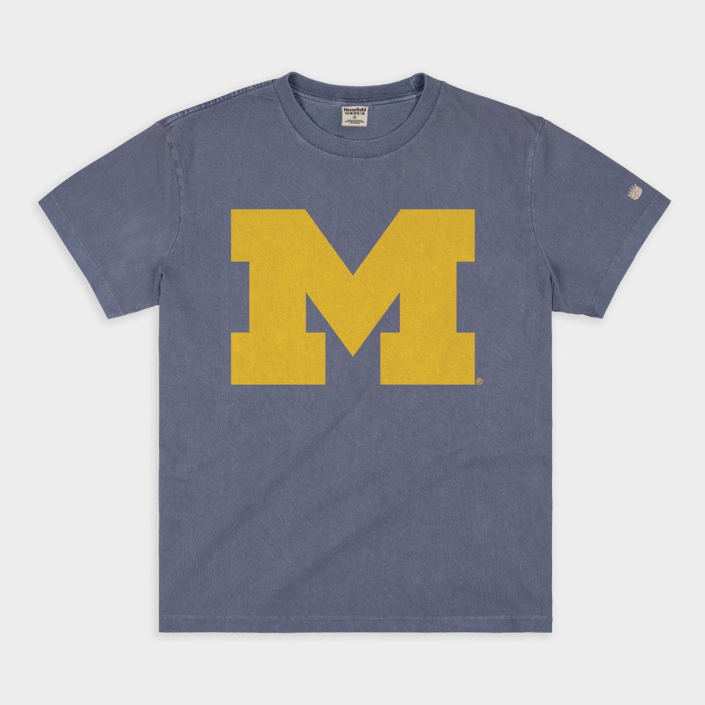 Michigan Block "M" Vintage Heavyweight Tee