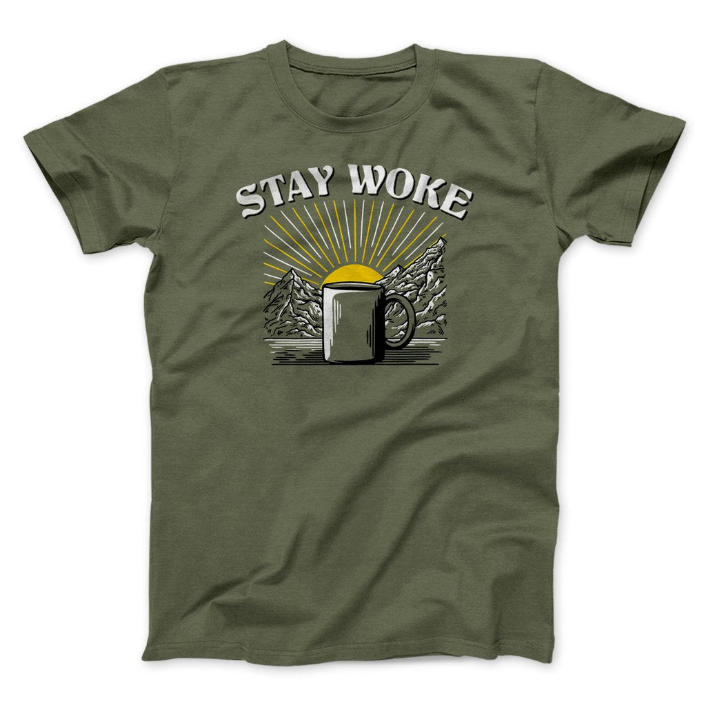 Stay Woke Coffee Funny Men/Unisex T-Shirt