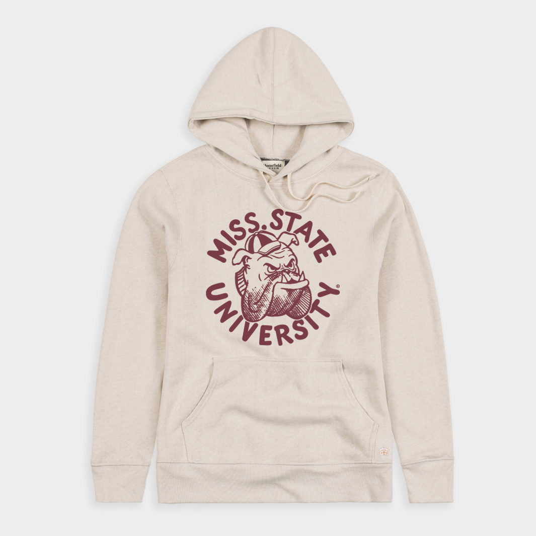 Mississippi State Vintage Bulldog Mascot Hoodie